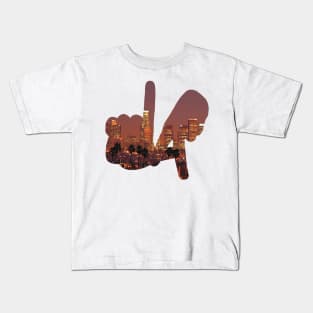 LA Hands, Skyline v2 Kids T-Shirt